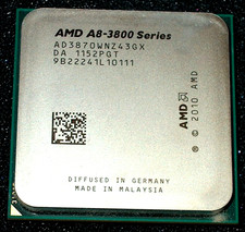 AMD A8-3870  3.0 GHZ QUAD CORE PROCESSOR, AD3870WNZ43GX, SOCKET FM1, US SELLER picture