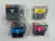 Lot of 13 LC61 XL Ink Cartridges 5 Black 2 Cyan 3 Magenta 3 Yellow New Sealed picture