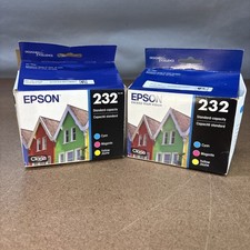 2- OEM Epson 232 Color Cartridge Combo-C/M/Y [Open Box] picture