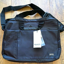 Solo New York Black Shoulder/Messenger Laptop Bag, Padded, Adjustable Strap picture