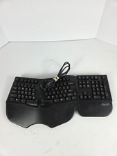 Vintage Belkin F8E208 (KB23) Ergonomic Keyboard MWIEZ-9000 PS/2 Black Ships Free picture
