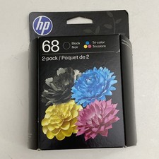 HP 68 Black & Tri-Color Ink Cartridge OEM High-Quality Printing Exp 02/27 picture