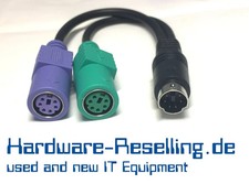 LOT 20 Dell 0D4002 PS/2 to 2x PS2 Mouse Keyboard I/O Splitter Cable picture