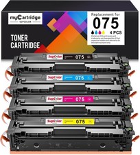 4-Pack Toner Cartridge Black Magenta Cyan Yellow BN With Chip 075 Canon picture