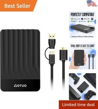 Compact 750GB External Hard Drive - USB 3.0 & USB-C for Ultimate Versatility picture