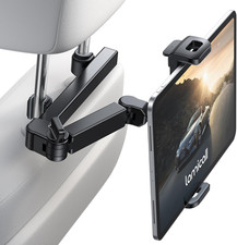 Car Headrest Tablet Holder - [3 in 1 Extension Arm] Adjustable Tablet picture