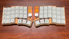Jezail Funder Cornix LP Orange Wireless Split Mechanical Keyboard Bluetooth USB picture