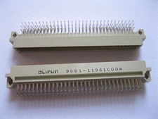 24 pcs 96 pin Male Eurocard DIN Ccnnector Right Angle 3 Rows 32x3 Gold Plated picture