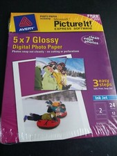 Avery 5 x 7 glossy digital photo paper send24 print 12 sheets picture