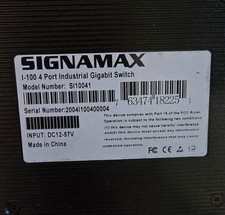 Signamax I-100 6 Ports (4 Copper + 2 SFP) PoE+ Industrial Gigabit Network Switch picture