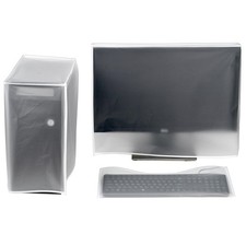 Computer Dust Cover, Monitor +Keyboard+CPU Tower Desktop 3 Pieces Set PC dust... picture