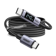UGREEN USB C 240W Cable w/ Digital Display PD 100W Fast Charging 6.6FT Black picture