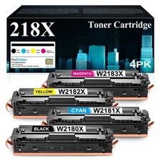 4PK 218X Toner Cartridge with Chip Compatible for HP Pro MFP 3301sdw 3201 Series picture