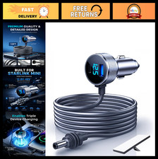 3-in-1 Mini Car Adapter, DC Power Cable & Cigarette Lighter, 12V-48V, USB-C & US picture