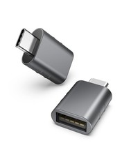 USB C to USB 3.0 Adapter Pack of 2 Space Grey 3/4