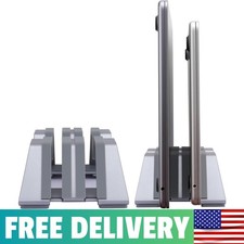 Adjustable Dual Vertical Laptop Stand - Supports 2 Devices Holder, Fit For All picture