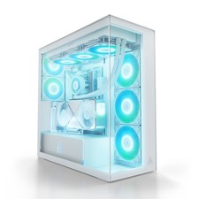 ARCTIC Xtender VG (Mirror White) PC Case Vertical GPU Mount Mirrored Glass picture