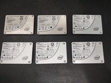 Lot of 6 Dell Intel SATA SSD 200GB / 240GB Mixed Models - Wiped and Tested picture