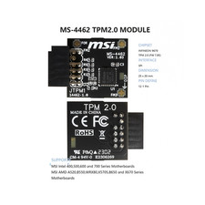1PC NEW MSI MS-4462 TPM Module (12 Pin 12-1) SPI TPM 2.0 Trusted Platform picture