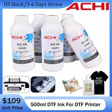 ACHI 5 Color Single Bottle Select DTF Ink For Epson A3/A4 DTF T-Shirt Printer picture