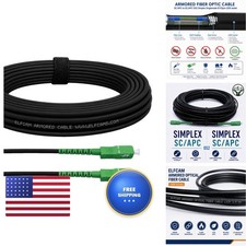 Elfcam - 20m/65.6ft Armored Fiber Optic Cable Outdoor And Indoor SCA SCA picture