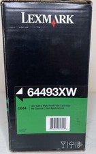 Factory Sealed Genuine Lexmark 64493XW EXTRA HI YLD T644 Label Applications DAM picture