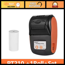 Mini Portable Thermal Printer 58mm Handheld Barcode Printer - Orange Color picture