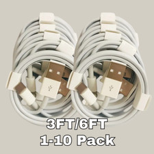 Lot of 10X USB Data Fast Charger Cable Cord For Apple iPhone 11 12 13 14 Pro Max picture