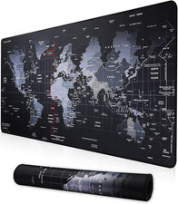 XXL Professional Large Mouse Pad & Computer Game Mouse Mat (35.4X15.7X0.1In, Map picture