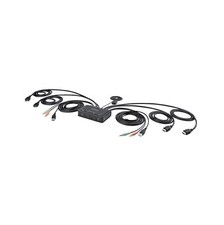 StarTech.com 2-Port Dual-Monitor HDMI Cable KVM Switch, 4K 60Hz, Compact KVM ... picture