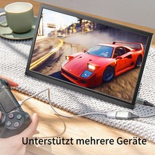 17.3'' External Laptop Screen Monitor USB-C HDMI Dual Speakers for PC Phone HD picture