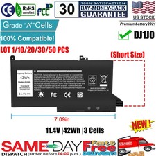 ✅Lot 1-50 DJ1J0 Battery For Dell Latitude 7280 7290 7380 7390 7480 7490 Notebook picture