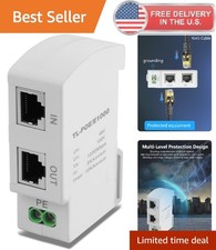 PoE Gigabit Network Protector DIN Rail RJ45 Surge Protector for Surveillance picture