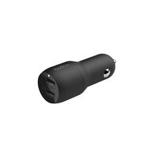 Belkin CCE001BT1MBK 24W BOOST CHARGE DUAL USB-A CAR CHARGER + USB-A TO USB-C CAB picture