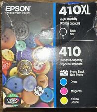 Genuine Epson 410XL 5-Pack Ink Cartridges Black & Standard Colors Combo 06/2026 picture