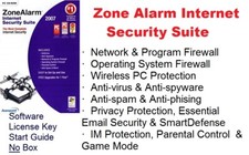 Internet Security Suite 2007 Antivirus & More Windows 2000 Pro/XP ZONE ALARM picture