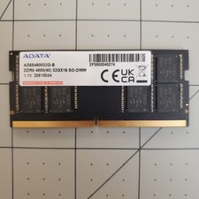 ADATA 32GB 1x32GB DDR5 4800 CL40 SO-DIMM Laptop Memory RAM picture