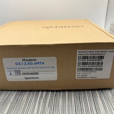 Hitron EN2251 Spectrum DOCSIS 3.1 eMTA Modem 2.5G Port Power Adapter Box picture
