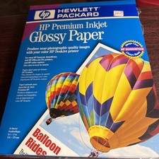 HP Premium Inkjet Glossy Paper Lot Vintage New This Is For 9 Packs Of 10 Sheets picture