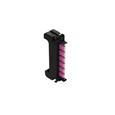 Belden FF4X06LD 6-Port 12 Fiber LC Duplex Adapter OM4 Erika Violet picture