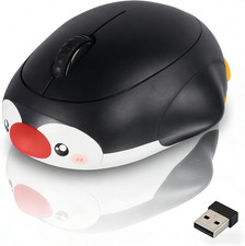 Cute Penguin Wireless Mouse, Bluetooth & 2.4G Dual Mode, Rechargeable Silent Mou picture