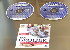 1999 Grolier Multimedia Encyclopedia Deluxe edition (PC, 1999) Disc/Booklet Only picture