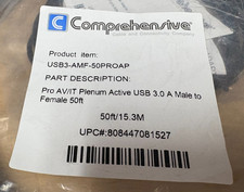 Comprehensive Pro AV/IT Plenum USB-A 3.0 Extension Cable (P/N: USB3AMF50PROAP) picture