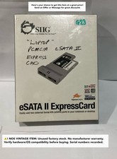 SIIG eSATA II ExpressCard Laptop Adapter Dual External Ports 3Gbps Vintage NOS picture