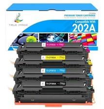 TRUE IMAGE Compatible Toner Cartridge Replacement for HP 202A CF500A 202X... picture