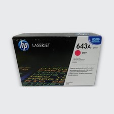 Genuine HP 643A Q5953A Magenta Toner Cartridge LaserJet 4700 Series New Open Box picture