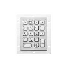 18 Key IP65 Compact Vandal Proof Stainless Steel Industrial Metal Numeric Keypad picture