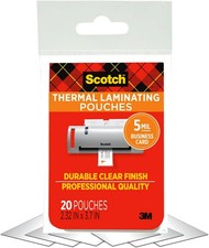 Thermal Laminating Pouches Premium Quality, 5 Mil Thick for Extra Protection, 20 picture