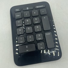 Microsoft 1558 Black Sculpt Ergonomic Wireless Number Keyboard **NO RECEIVER** picture