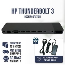 HP HSTNN-CX01 Thunderbolt 3 Docking Station for EliteBook ZBook Laptops w/ AC picture